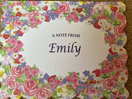 Note From Emily 1
